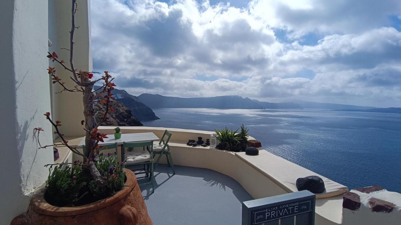 Apartmán Elias Cave House 270O Caldera View Oia Exteriér fotografie