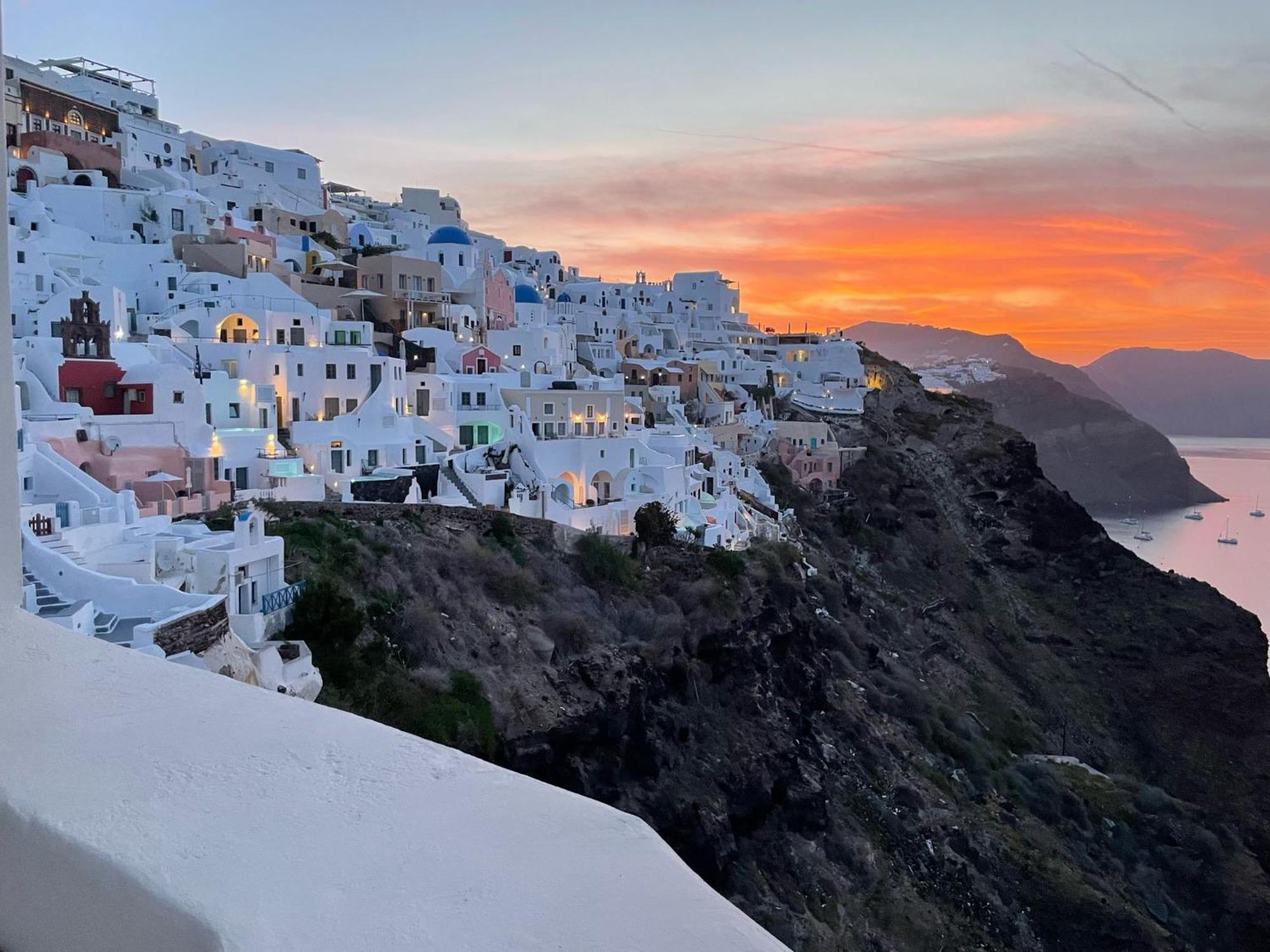Apartmán Elias Cave House 270O Caldera View Oia Exteriér fotografie